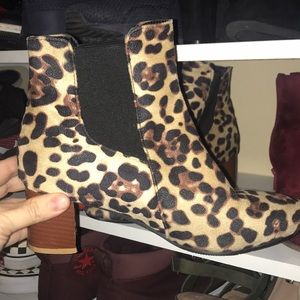 Leopard booties